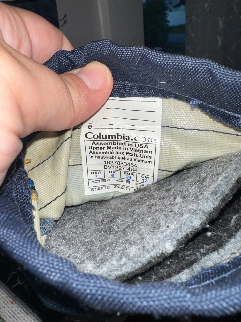 Columbia Navy and Blue Kids' Winter Boot